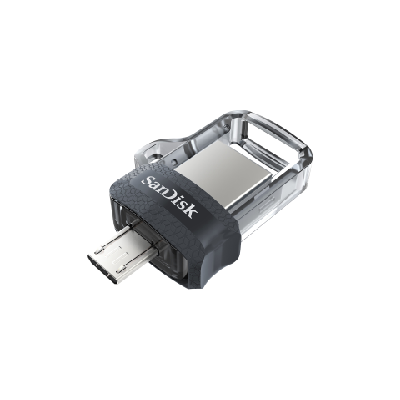 SanDisk Ultra Dual m3.0 lecteur USB flash 32 Go USB Type-A / Micro-USB 3.2 Gen 1 (3.1 Gen 1) Noir, Argent, Transparent SanDisk Ultra Dual m3.0 lecteur USB flash 32 Go USB Type-A / Micro-USB 3.2 Gen 1 (3.1 Gen 1) Noir, Argent, Transparent