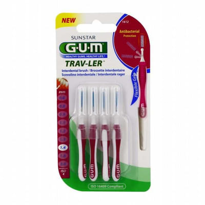 Interdental Brushes 1.4mm x4 Trav-ler Gum