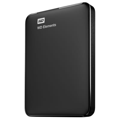 Western Digital WD Elements Portable External Hard Drive 1000 Go Black (WDBUZG0010BBK-WESN)