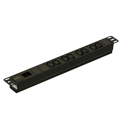 APC EPDU1016B unité de distribution d'énergie 1U Noir 8 sortie(s) CA
