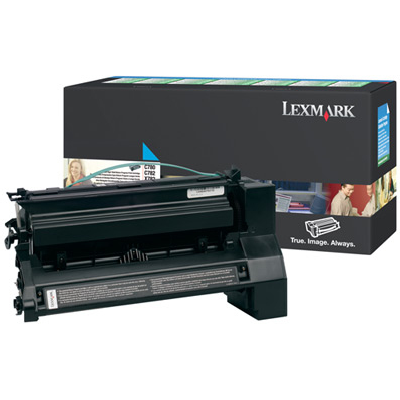 Lexmark C780, C782 Cyan High Yield Return Program Print Cartridge Cartouche de toner Original