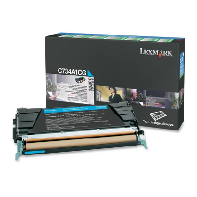 Lexmark C734A1CG Cartouche de toner Original Cyan Lexmark C734A1CG Cartouche de toner Original Cyan