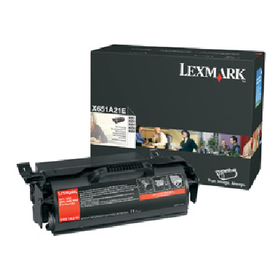 Lexmark X651A21E Cartouche de tonerOriginal Noir Lexmark X651A21E Cartouche de tonerOriginal Noir