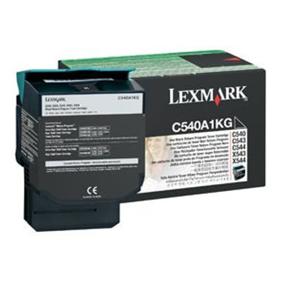 Lexmark C54x, X54x خرطوشة تونر أصلية سوداء برنامج الإرجاع (1K)
