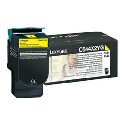 ليكسمارك C544X2YG خرطوشة حبر أصلية صفراء