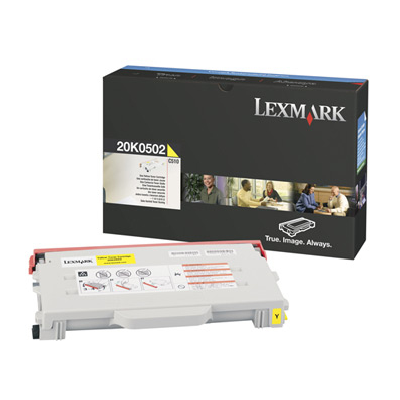 Lexmark 20K0502 Cartouche de tonerOriginal Jaune Lexmark 20K0502 Cartouche de tonerOriginal Jaune