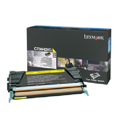 Lexmark C736H2YG Cartouche de tonerOriginal Jaune Lexmark C736H2YG Cartouche de tonerOriginal Jaune