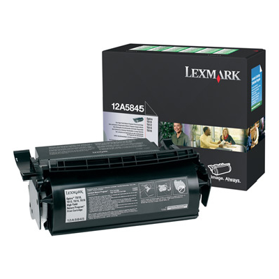 Lexmark 12A5845 Cartouche de tonerOriginal Noir Lexmark 12A5845 Cartouche de tonerOriginal Noir