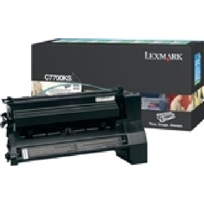 Lexmark Black Return Program Print Cartridge for C770/C772 Cartouche de toner Original Noir
