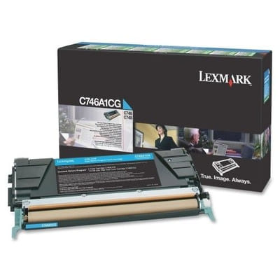 Lexmark C746A1CG Original Cyan Toner Cartridge