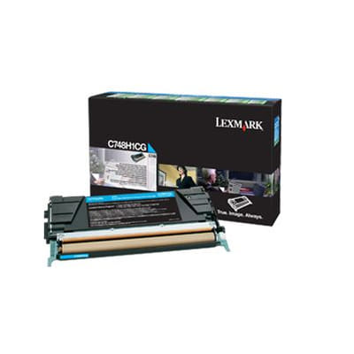 Lexmark C748H1CG Original Cyan Toner Cartridge