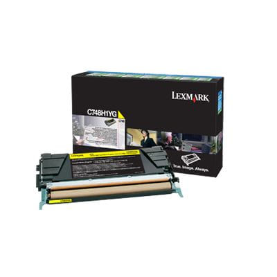 Lexmark C748H1YG خرطوشة تونر أصلية صفراء