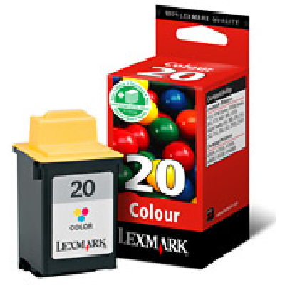 Lexmark #20 / 15M0120E Color Print Cartridge cartouche d'encre Original Cyan, Magenta, Jaune Lexmark #20 / 15M0120E Color Print Cartridge cartouche d'encre Original Cyan, Magenta, Jaune