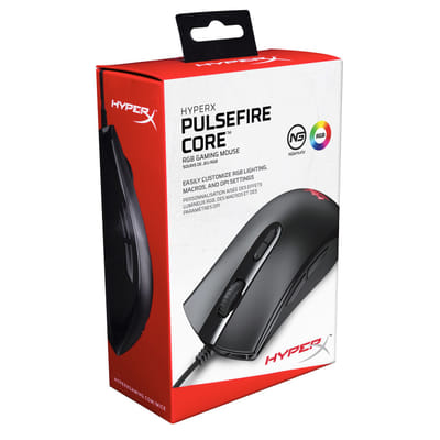 هايبر إكس Pulsefire Core فأرة مريحة للاستخدام باليدين USB نوع A ضوئية 6200 DPI