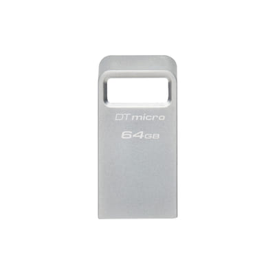 Kingston Technology DataTraveler 64 جيجابايت Micro 200 ميغابايت/ثانية معدني USB 3.2 الجيل 1