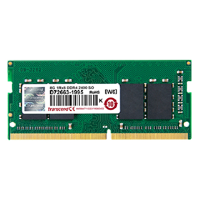 Transcend JetRam JM2400HSH Barrette Mémoire 4 Go 1 x 4 Go DDR4 2400 MHz Transcend JetRam JM2400HSH Barrette Mémoire 4 Go 1 x 4 Go DDR4 2400 MHz