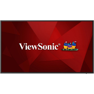 Viewsonic CDE6520 affichage de messages Panneau plat de signalisation numérique 65" IPS 450 cd/m² 4K Ultra HD Noir Intégré dans le processeur Android 8.0