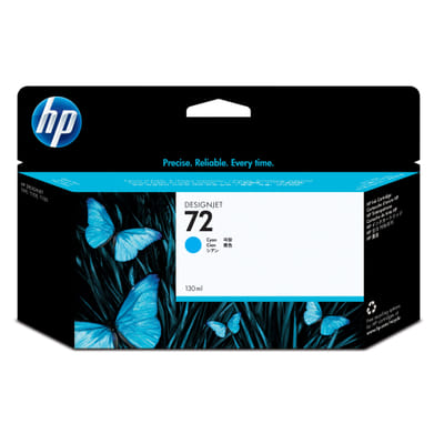 خراطيش حبر HP 72 تصميم جيت زرقاء، 130 مل
