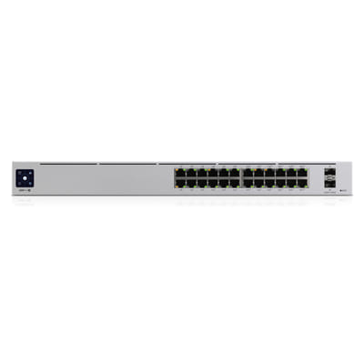 Ubiquiti UniFi Pro 24-Port Managed PoE L2/L3 Gigabit Ethernet (10/100/1000) Ethernet Connection, supporting power via this port (PoE) 1U Silver