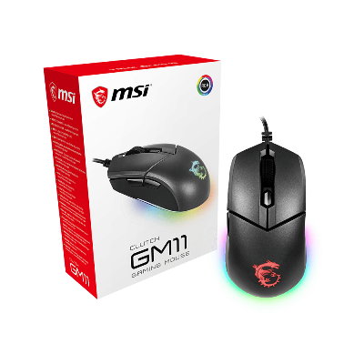 MSI Clutch GM11 souris Gauche USB Type-A Optique 5000 DPI MSI Clutch GM11 souris Gauche USB Type-A Optique 5000 DPI