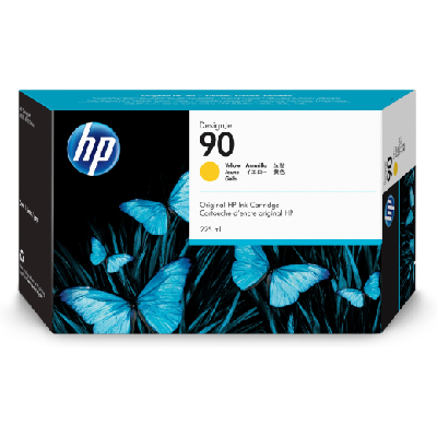 HP 90 225-ml Yellow DesignJet Ink Cartridge cartouche d'encreOriginal Jaune HP 90 225-ml Yellow DesignJet Ink Cartridge cartouche d'encreOriginal Jaune