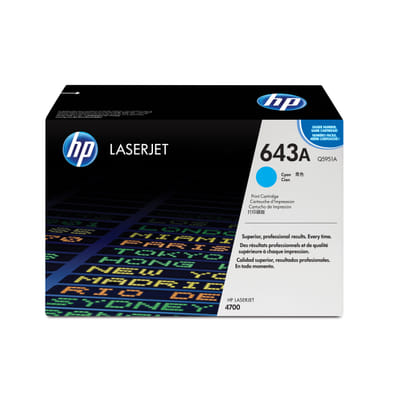 HP 643A authentic LaserJet cyan toner