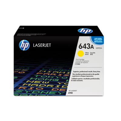 HP 643A authentic LaserJet yellow toner