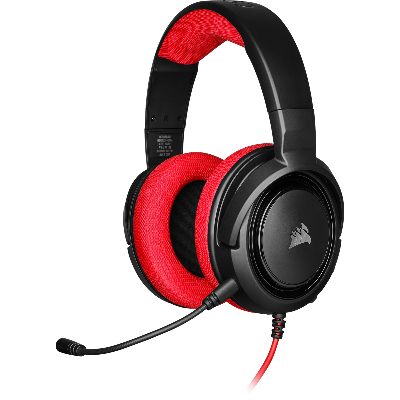 Corsair HS35 Casque Avec fil Arceau Jouer Noir, Rouge Corsair HS35 Casque Avec fil Arceau Jouer Noir, Rouge