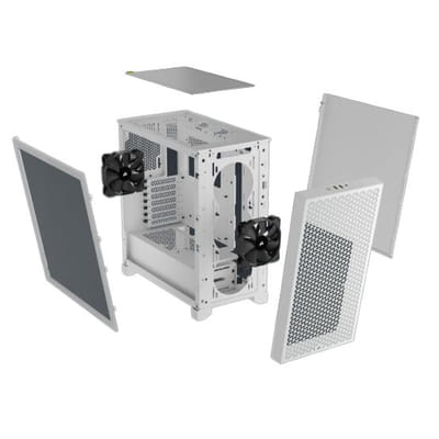 Corsair CC-9011252-WW هيكل برج متوسط أبيض