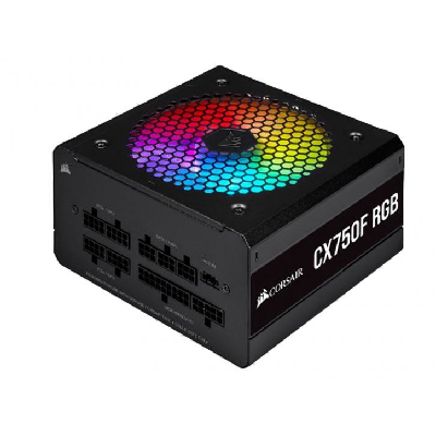 Corsair CX Series CX750F RGB unité d'alimentation d'énergie 750 W 20-pin ATX ATX Noir (CP-9020218-EU)
