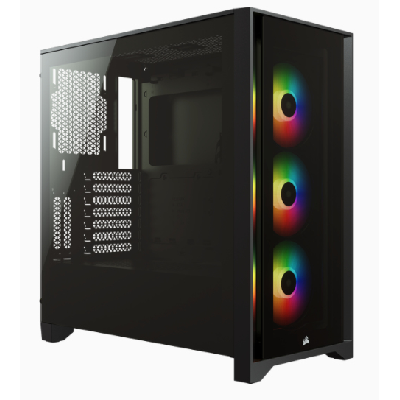 Corsair iCUE 4000X RGB Midi Tower Noir Corsair iCUE 4000X RGB Midi Tower Noir
