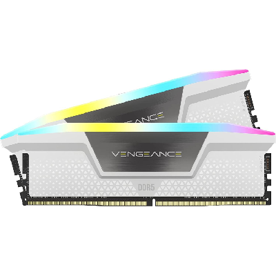 Corsair 32GB (2K) DDR5 6200MHz Vengeance RGB W Barrette Mémoire 32 Go 2 x 16 Go Corsair 32GB (2K) DDR5 6200MHz Vengeance RGB W Barrette Mémoire 32 Go 2 x 16 Go