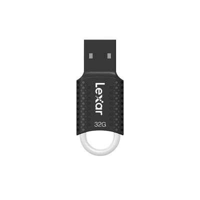 ليكسار JumpDrive V40 محرك فلاش USB سعة 32 جيجابايت USB نوع-A 2.0 أسود، أبيض