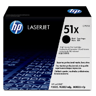 HP 51X toner LaserJet noir grande capacité authentique HP 51X toner LaserJet noir grande capacité authentique
