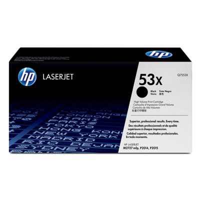 HP 53X authentic high-capacity black LaserJet toner