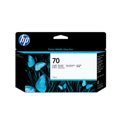 HP 70 خرطوشة حبر تصميم ليزر سوداء للصور، 130 مل