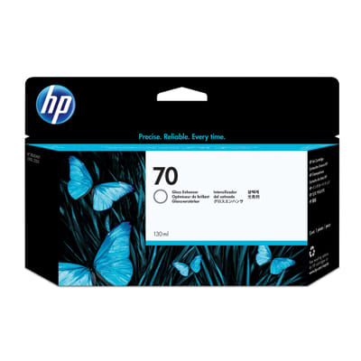 HP 70 DesignJet Gloss Enhancer Ink Cartridge, 130-ml