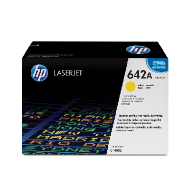 HP 642A Yellow Original LaserJet Toner Cartridge Cartouche de tonerJaune