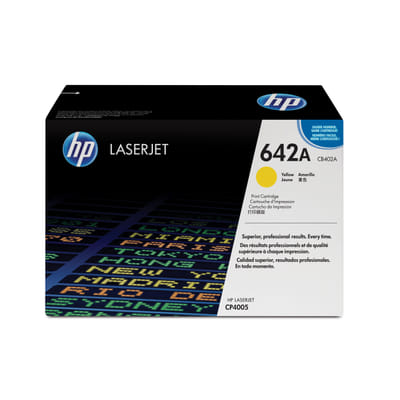 HP 642A أصفر خراطيش حبر ليزر جت الأصلية خراطيش حبر صفراء