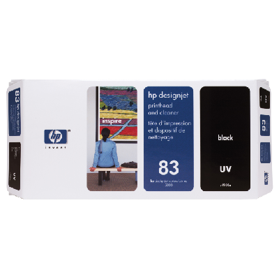 HP 83 tête d'impression UV et dispositif de nettoyage de tête d'impression DesignJet noire