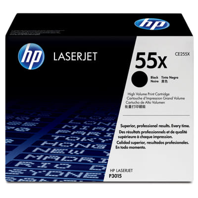 HP 55X authentic high capacity LaserJet black toner