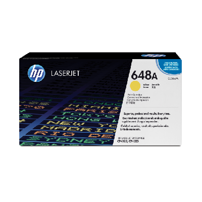HP 648A toner LaserJet jaune authentique HP 648A toner LaserJet jaune authentique