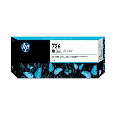 HP 726 cartouche d'encre DesignJet noir mat, 300 ml HP 726 cartouche d'encre DesignJet noir mat, 300 ml