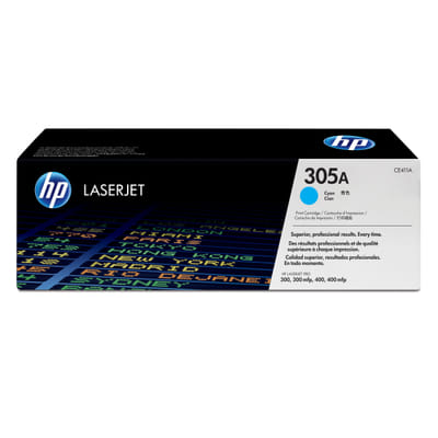 HP 305A authentic LaserJet cyan toner