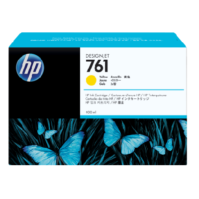 HP 761 cartouche d'encre DesignJet jaune, 400 ml HP 761 cartouche d'encre DesignJet jaune, 400 ml