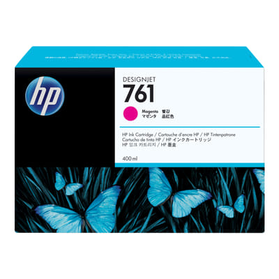 HP 761 DesignJet Magenta Ink Cartridge, 400 ml