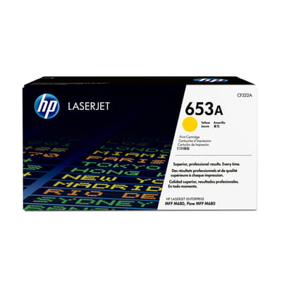 HP 653A تونر أصفر أصلي ليزر جيت