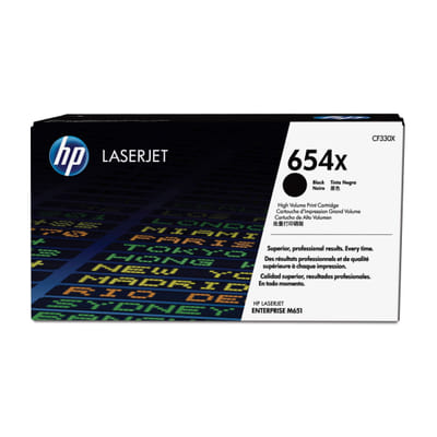 HP genuine high capacity black toner cartridge LaserJet 654X
