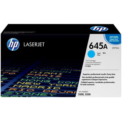 HP 645A Original Cyan Toner Cartridge (C9731A)