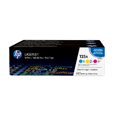 HP 125A CYM Cartouche de toner 3 pièce(s) Original Cyan, Magenta, Jaune (CF373AM) HP 125A CYM Cartouche de toner 3 pièce(s) Original Cyan, Magenta, Jaune (CF373AM)